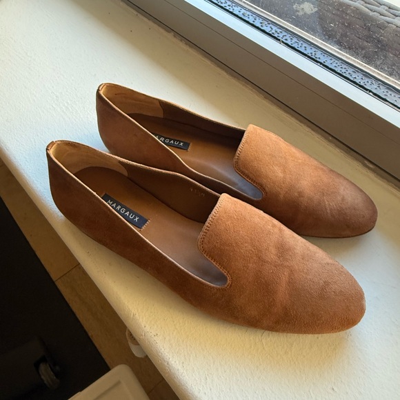 Margaux Womens Tan Camel Suede Slip-Ons Loafers 41.5 - Picture 8 of 16